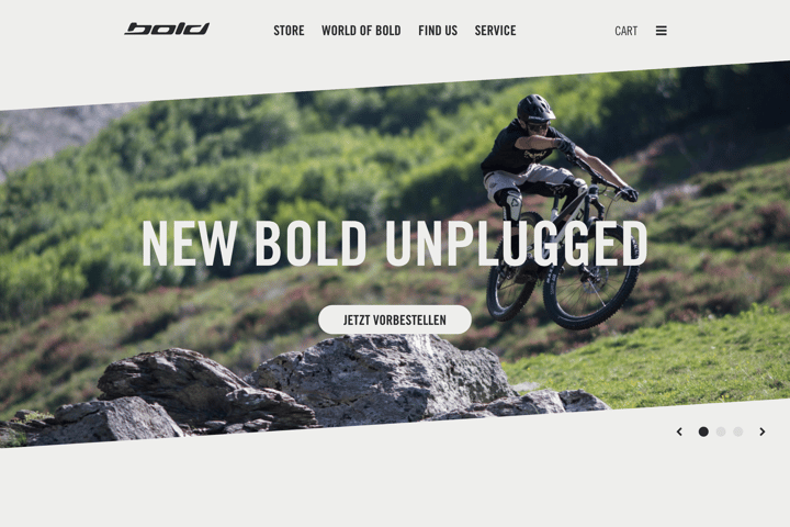 Bold Cycles website preview